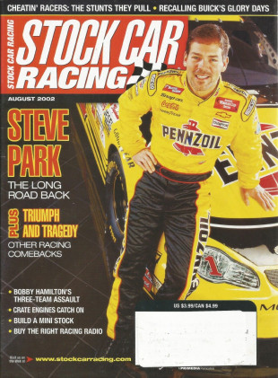 STOCK CAR RACING 2002 AUG - PARKS, WARREN, HAMILTON